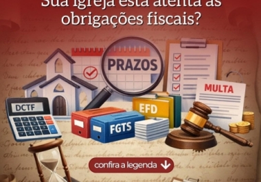 Imunidade não significa ausência de prazos. Sua Igreja está atenta às obrigações fiscais? 