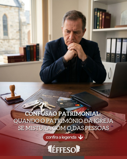 Confusão patrimonial: quando o patrimônio da igreja se mistura com o das pessoas.